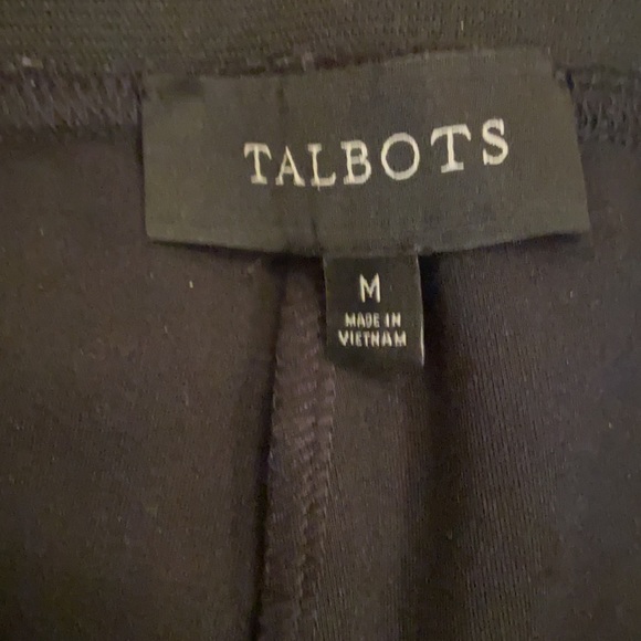 Talbots Black & Gray Plaid Stretch Pants - Picture 4 of 9